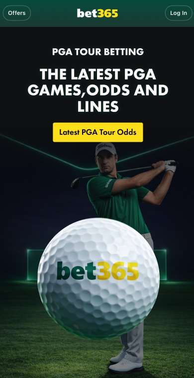 bet365 PGA Tour Betting campaign screen